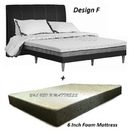 YHL Sophia Divan Bed Frame With 6 Inch Foam Mattress (6 Design Of Bed Frame)