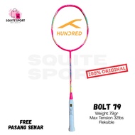 HUNDRED RACKET Bolt 79 ORIGINAL BADMINTON 32lbs READY TO USE FULLSET