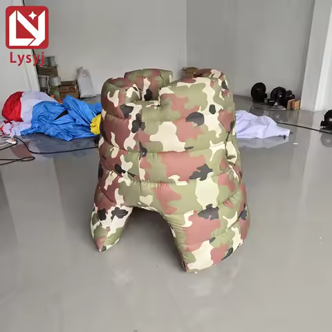 2X2M Diammer Inflatable Outdoor CS Props Fortress Bunker Inflatable Wall Camo Barrier for CS Sport G