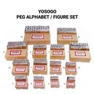 (1UNIT) YOSOGO Peg Alphabet Set | Figure Set | Rubber Stamp Set X 1UNIT