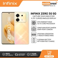 Infinix Zero 30 5G Smartphone | 21GB (12+9GB Extended) RAM + 256GB ROM | MTK Dimensity 8020 | 6.78” 