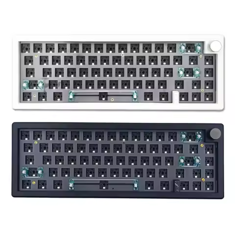 GMK67 65% Gasket 2.4G Wireless Hot-swappable RGB Backlit Keyboard Kit Drop Shipping
