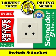 SCHNEIDER Vivace 15A Socket Switch Telephone Socket Outlet TV Outlet Astro Socket
