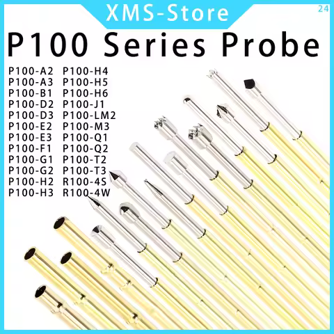 1 pack/100pcs P100 series probe test pin Retractable spring thimble P100-A2/A3/B1/D2/D3/E2E3//F1/H1/