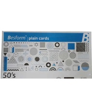 (SG) A'zone Besform plain cards 5" x 3" 50 sheets 230gsm 127mm x 76mm AZ1-BCP53 cue