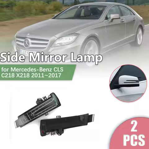 for Mercedes-Benz CLS C218 X218 300 350 2011~2017 Car Rearview Side Mirror LED Turn Signal Indicator