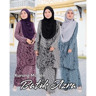 Azra Baju Raya 2024,Baju Kurung Moden Batik Sultanah ,Batik Malaysia,Plus Size 4XL 5XL