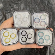 NEW  Aurora flash drill Camera Lens Protector for Iphone 11 12 13 Pro Max Cover camera lens 9H prote