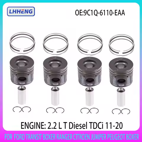 ENGINE Piston & ring kit For FORD TRANSIT BOXER RANGER CITROEN JUMPER PEUGEOT BOXER 2.2L 2.2 L T Die