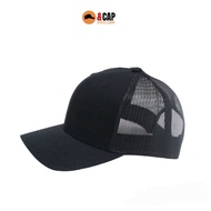 Trucker Cap 6panel Black Yupoong