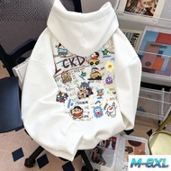 Cartoon Crayon Shin Chan Hoodie For Teenagers M-8XL Loose Oversized Jacket Fun Graffiti Hoodie Hoodi
