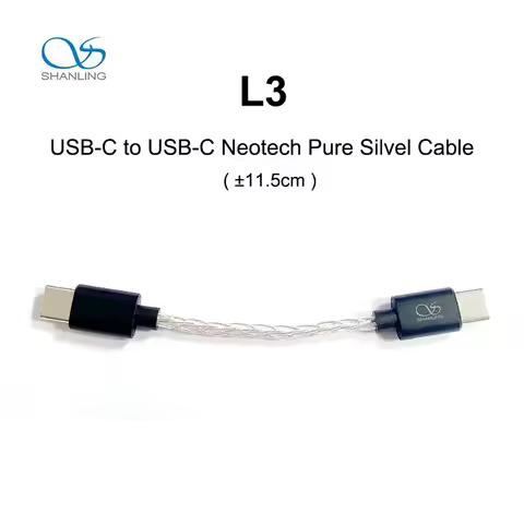 SHANLING L3 USB-C to Neotech Pure Silvel Cable Audio Lines for UA3/UA5