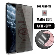 Xiaomi Mi 12C 9T 10T 11T 12T 11 Lite Poco F3 F4 X3 X4 X5 M3 M4 Redmi Note 7 8 9 9S 10 10S 11 11S 12 9A 9C Ceramics Privacy Film Matte Anti Spy Tempered Glass Screen Protector