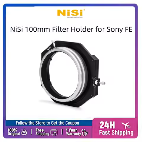 NiSi 100mm Filter Holder for Sony FE 14mm f/1.8 GM, Holds 2 Filters 100x100mm/100x150mm, 360° Rotati