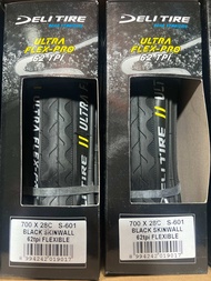 2 CÁI Vỏ xếp xe đạp 700 x 25C (25 - 622) 700x23C (23-622)700x28C(28-622) DELI-TIRE