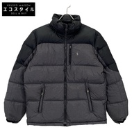 二手 Polo Ralph Lauren 黑色和灰色羽絨服，XL 碼