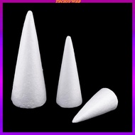 [Tachiuwa2] Craft Foam Cones- 3Pcs Cone-Shaped Polystyrene Foam for Arts and Craft Use -