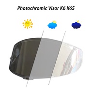 Motorcycle Helmet Shield Lens For AGV K6 K6S Helmet Photochromic Visor Face