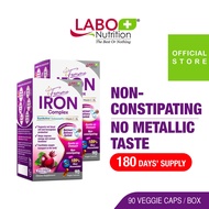 [2 Boxes] LABO Femme Iron Complex + Vitamin C Non Constipating No Metallic Taste For Tiredness & Fat
