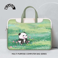bag laptop bag VISION Cute Panda Laptop Bag Portable for Apple macbook15 Point 6 Inch New Air13 Huawei matebook Lenovo Women's 14 Inner Bag Pro Protective Cover