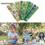 NONEDYODYE9I 12Pcs Soccer Bracelets, Kids Toys Party Supplies Slap Bracelets, Cartoon Pattern Circle