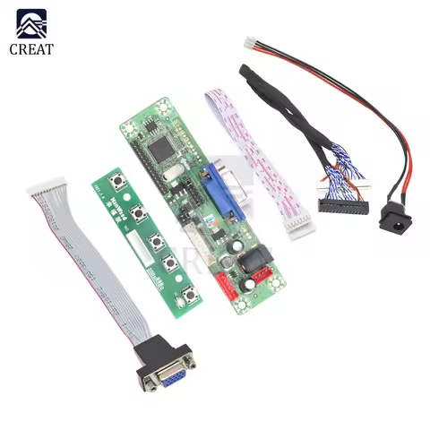1Set VGA Video MT169 MT6820 MT6820-MD HX6820-A HX6820 V2.0 Universal Driver Board Module + LVDS Scre