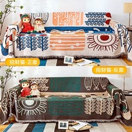 ~ Two Sided Different Design Sofa Towel Sofa Blanket  1/2/3 Seater Sofa Cover Cloth Sofa Throw Blanket European Style Countryside Fabric Art Sofa Cover