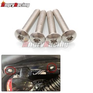 4XPCS Motorcycle Rear Fender Screws For Harley Sportster Iron XL 883 1200 48 72 Seventy Two Forty Ei