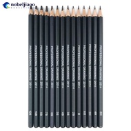 NOBELJIAOO 14pcs/set Professional Sketch Drawing Pencil Set HB 2B 6H 4H 2H 3B 4B 5B 6B 10B 12B 1B Pa