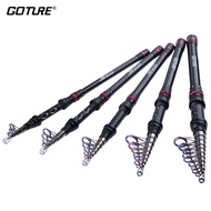 Goture Carp Fishing Rod Feeder 24t Carbon Fiber Telescopic Fishing Rod Spinning Travel Rod Fishing Pole Accessories