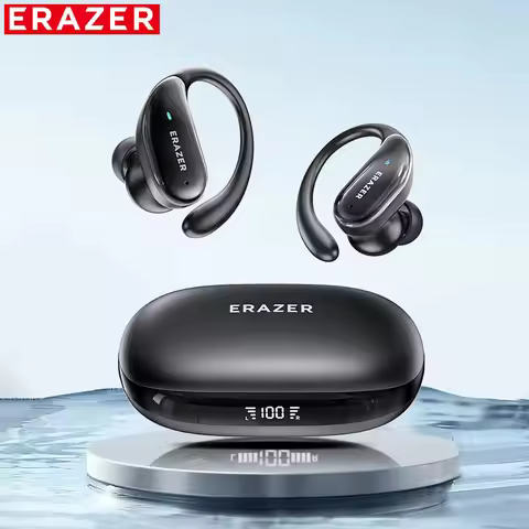 ERAZER XT80pro TWS AI Bluetooth Earphones Sports Wireless Headphones Touch Control Earhooks Headsets