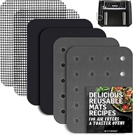 INFRAOVENS Accessories for Ninja Foodi 10qt DZ550 Smart XL DualZone, 2 Double Basket Air Fryer 6-in-