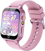 Eastonec Smart Watch for Kids Gift Girs Toys Age 6-8, Girls Boys 8-10 with Video Camera Music Player Educational Birthday Gifts 6 7 8 9 10 11 12 Year Old (Pink) (S16)