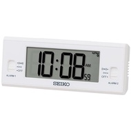 Seiko clock, alarm clock, desk clock, digital, radio wave, black, 48×123×30mm, SQ321K