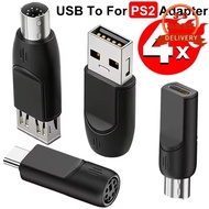 [3-5 DAYS DELIVERY]Low Latency USB PS2 Adapter, Bidirectional Stable Transmission Converter, PVC Mat