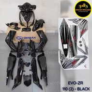 [FREE STICKER] ORIGINAL DEMAK EVO ZR 110 (2) - BLACK COVER SET