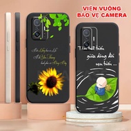 Xiaomi MI 11T 5G / MI 11T Pro 5G TPU case with square border shaped like fortune, calligraphy, husba