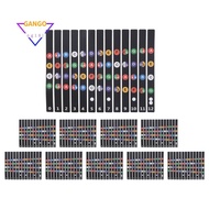 Ukulele Fretboard Stickers Chord Fret Stickers Note Sticker Finger Guide for Ukulele Beginner 10PCS