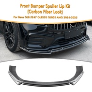 Car Front Bumper Spoiler Lip Lower Flare Splitter For Mercedes Benz GLB Class X247 GLB220 GLB35 AMG 