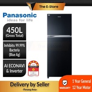 (Delivery for Penang ONLY) Panasonic 450L 2-door Top Freezer Refrigerator Inverter Econavi Energy Saving | NR-TX461CPKM (Fridge Peti Sejuk Peti Ais 电冰箱 NR-TX461 NR-TX461CP)