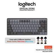 Logitech MX Mechanical Mini Wireless Keyboard Graphite,3 Unique Switch Types, Smart Illumination, Mu