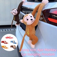 GOGUVO Monkey Plush Toys, Quick Release Creativity Hanging Monkey Gibbon Car Pendant, Car Accesorios