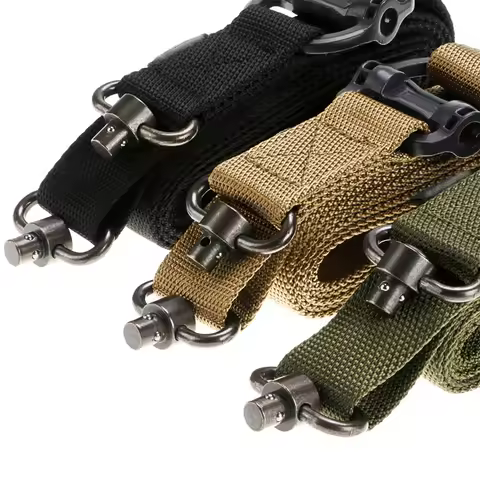 Tactical Adjustable MS4 Quick Detach QD Metal Swivel 2 Point Multi Mission Rifle Sling Quick Release