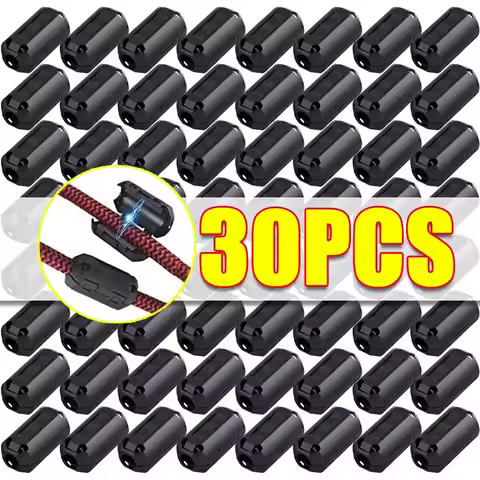 30/1pcs Noise Filter Magnetic Clip Ferrite Core Noise Suppressor Filter Ring Cable Clamp for Suppres