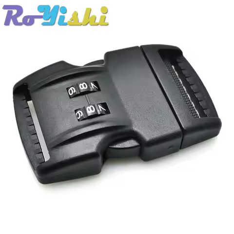 1 Pcs 1-1/2"(38mm) Webbing Password Lock Safety Detach Side Release Buckle Travel Luggage Backpack B