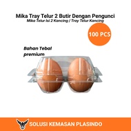 Mika Egg Tray 2 Eggs with Lock Contains 2 Buttons Egg Tray Button 100 PCS