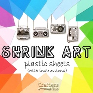 Coloured Shrink Art Plastic Sheets / Shrink Art Films