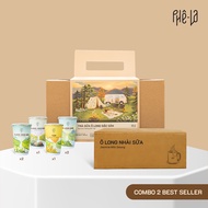 [COMBO] 01 Trà Ô Long phin giấy Phê La (Hộp 10 gói chọn vị) + 01 Hộp Quà Trà Sữa Tiện Lợi (Hộp 06 ly