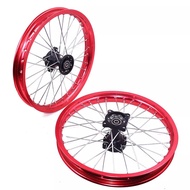 1.60-17 inch Front 1.60-17 inch Rear Rims Aluminum Alloy Wheel Rims Black Hub For KLX CRF KTM Kayo BSE Dirt Pit Bike Mot