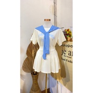 MONOCLOTHING - HUA TIAN SET - ONE SET SKORT - JARSEY Wanita